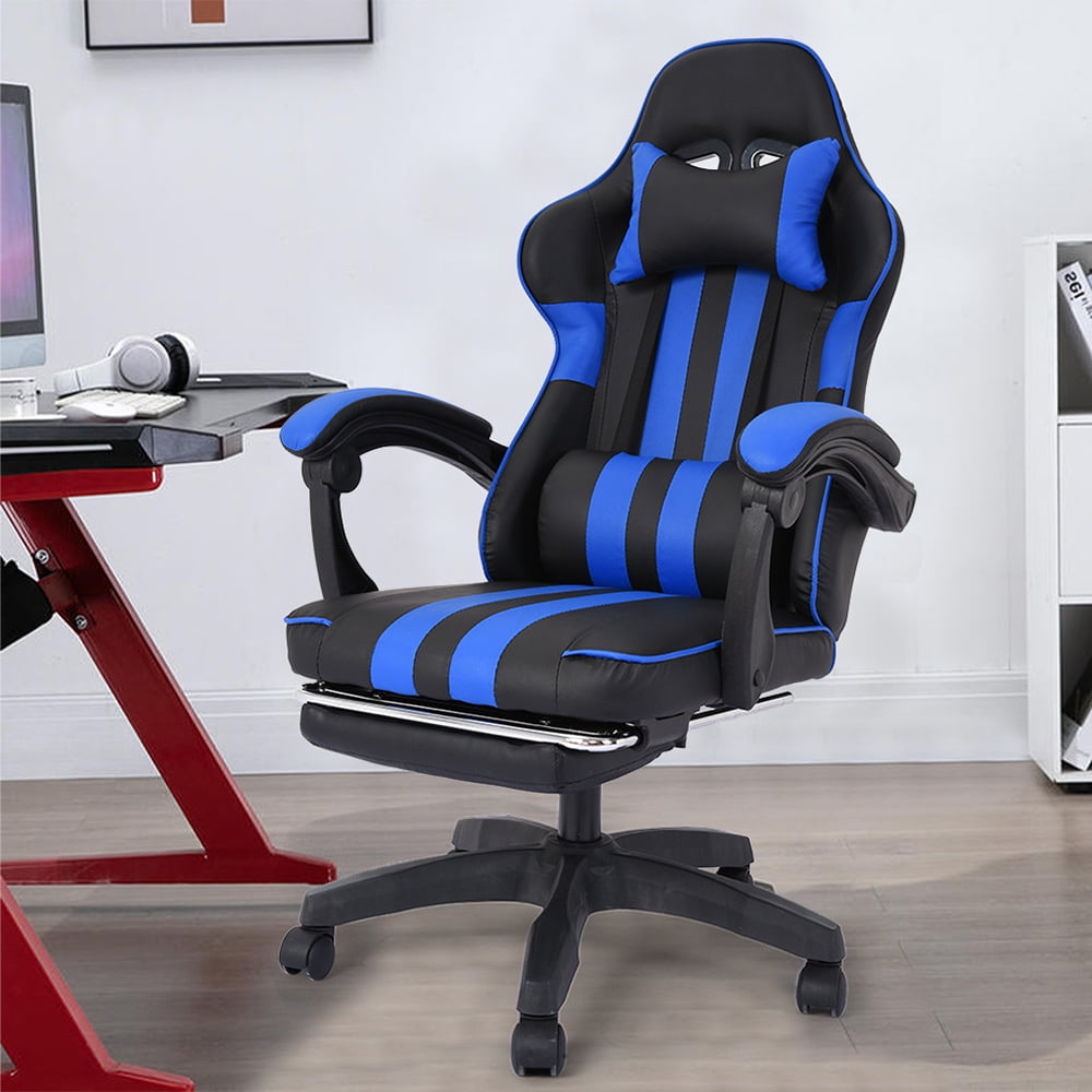 Details about   Ergonomic Gaming Office Chair Swivel Computer Seat Leather Swivel Recliner Chair 