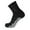 Black, variant on 3 Pairs of Non-Skid Diabetic Cotton Quarter Socks with Non Binding Top (Gray, Sock Size 10-13)