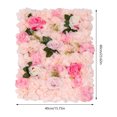 thumbnail image 3 of 6 Pcs Artificial Flower Wall Panels Hanging Floral Backdrop Decor Party Wedding Faux Rose Flower Wall - 40*60cm Pale Pink, 3 of 17