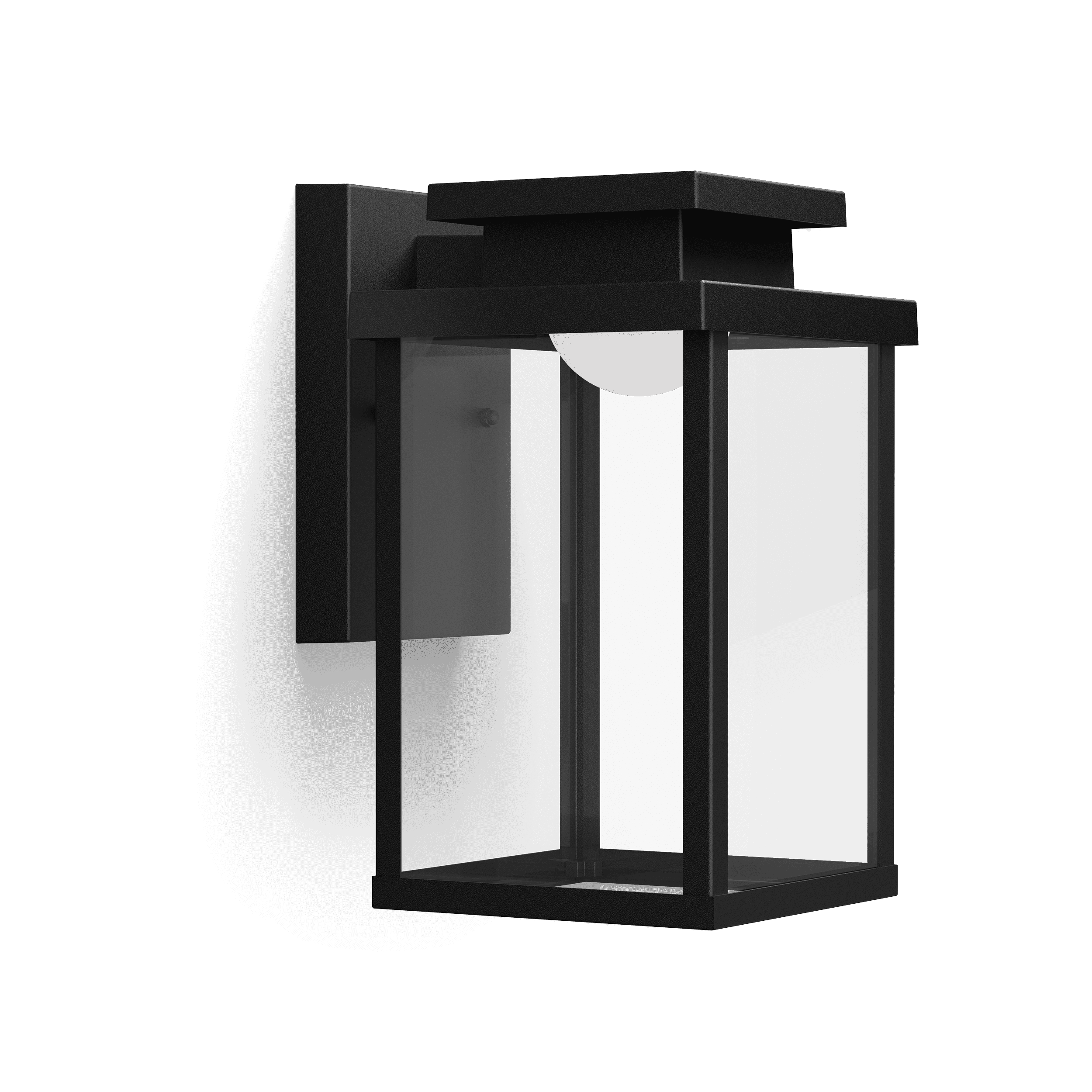 Philips LED 50-Watt Outdoor Rectangular Wall Lantern, Bright White Dimmable, Mounting Plate (1-Pack)