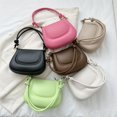 thumbnail image 4 of Fashion Simple PU Leather Messenger Bag Crossbody Bags Underarm Bag Shoulder Bag BLACK, 4 of 8