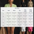thumbnail image 3 of Womens Breathable Linen Outfit V-Neck Oversized T-Shirt with Shorts Loose Casual Summer Vacation Wear M, 3 of 5
