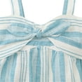thumbnail image 3 of Hope & Henry Girls' Blue Striped Jumpsuit, 3 of 4