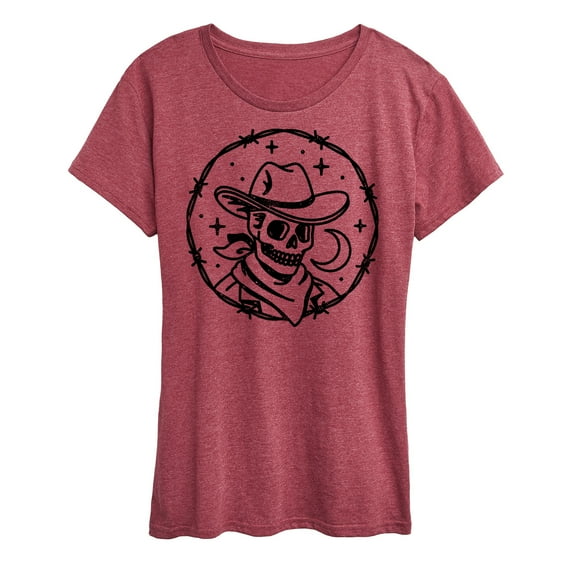 Country Casuals - Skeleton Cowboy - Women's Short Sleeve Graphic T-Shirt