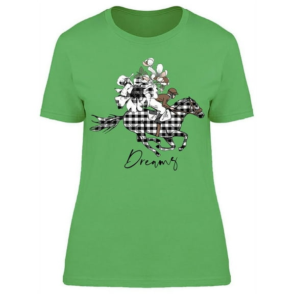 Dreams, Horse And Rider T-Shirt Women -Image by Shutterstock, Female Large