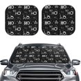 thumbnail image 2 of Fotbe Ho-Ho-Ho 2 2-Piece Car Windshield Sun Shade | Sun Blocker for Car Windshield | Foldable Automotive Interior Accessories for Sun Protection-Small, 2 of 6