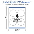 thumbnail image 6 of Avery TrueBlock Round Labels, 3.5" Diameter, 400ct, 6 of 8