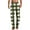 #H-Army Green, variant on GuangCheng George Mens Green and White Plaid Pajama Pants Soft, Comfortable Loungewear with Elastic Waist,Size:M