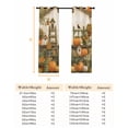 thumbnail image 6 of Fsddascl Orange Pumpkins Fall Blackout Curtains for Bedroom/Living Room, Thermal Insulated Kitchen Curtains, Thanksgiving Botanical Floral Pastoral Grommet Darkening Window Treatment Drapes 42"x84"x2, 6 of 6