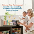 thumbnail image 3 of ECR4Kids Tabletop Book Display, Adjustable, Grey Wash, 1, 3 of 9