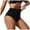 Black, variant on ANINEO Women Swimwear Black High Waist Bikini Bottoms Retro Basic Full Coverage Swimsuit Mid-Waist Bathing Suit Bottom Versatile Hawaii Summer Tropical Brazilian Beachwear