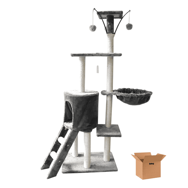 Torre Rascador Belug para Gatos Gris