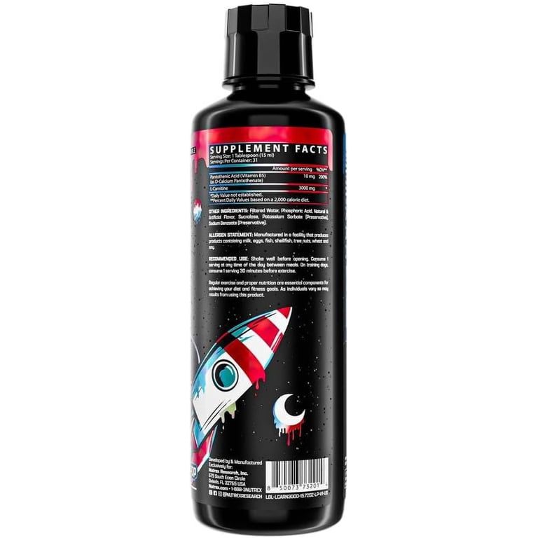 Nutrex Liquid L-Carnitine 3000 - Lunar Pop - 31 Servings