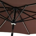 thumbnail image 4 of Patio Festival 8.8 ft. Outdoor Fabric Market Umbrella in Brown/ Black, 4 of 6