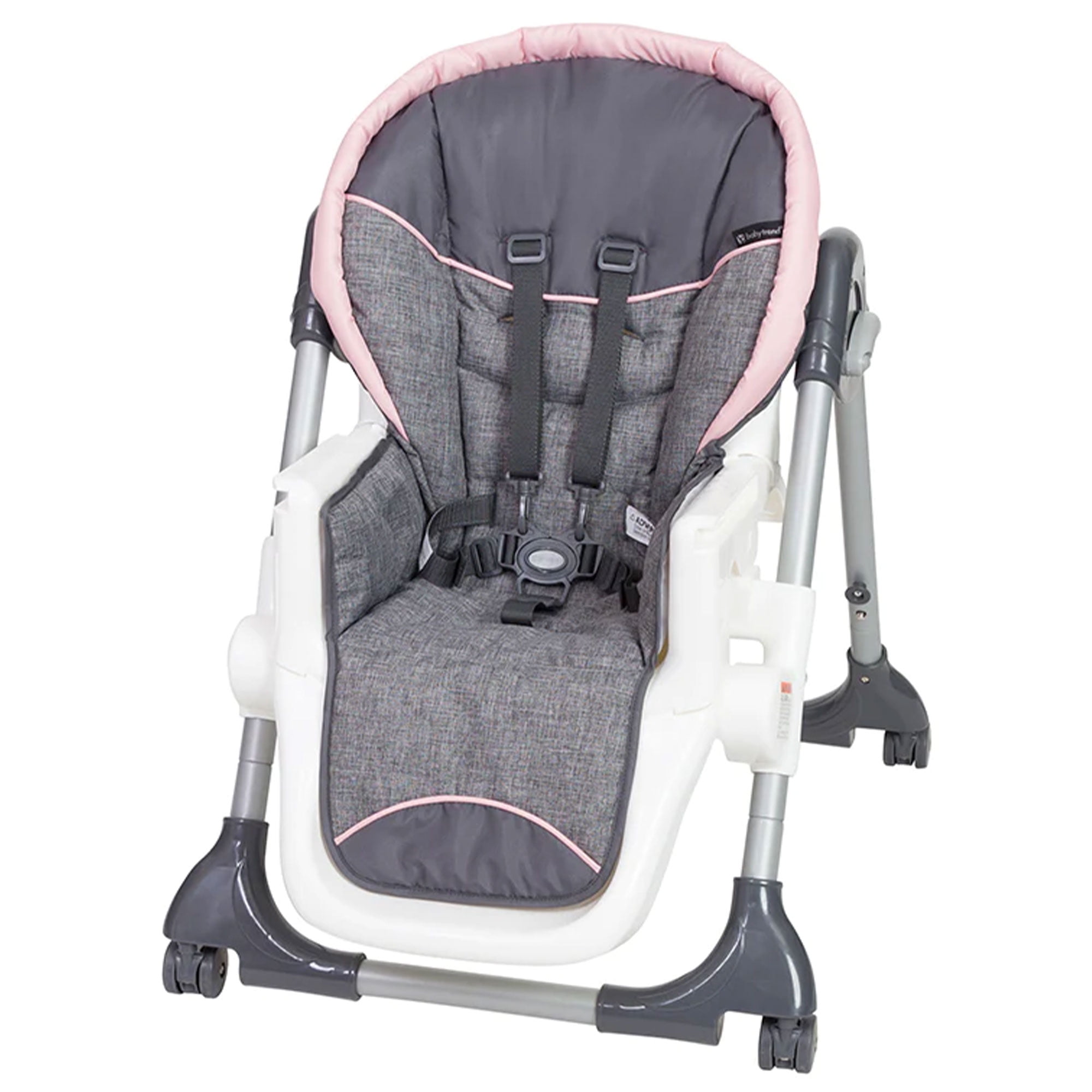 Baby Trend Dine Time 3-in-1 Baby and Toddler High Chair, Starlight Pink