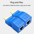 thumbnail image 4 of 2X HDMI-compatible 1080P Signal Extender To RJ45 Over Network Ethernet Adapt NEW, 4 of 8