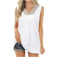 thumbnail image 2 of Babysbule Womens Tank Tops Fashion Women's Summer V-Neck Casual Solid Tank Tops Sleeveless Blouse, 2 of 7