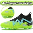 thumbnail image 4 of Cyiecw Men's Soccer Shoes High-Top Laceless Firm Ground Football Shoes Outdoor Indoor Boys Athletic Soccer Cleats, 4 of 7