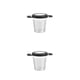 thumbnail image 1 of Colador de Té de Acero Inoxidable Bewildely con Mango Negro 2Conjunto, 1 of 6