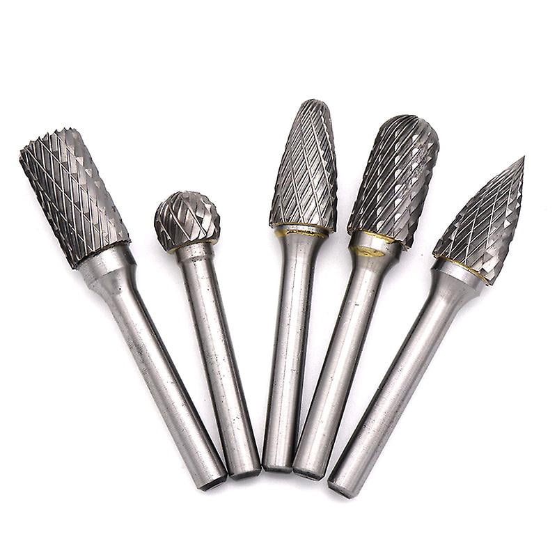 8-Piece Homtas 6mm Shank Rotary Burr Set For Metal Engraving & Router Work