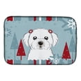 thumbnail image 1 of Carolines Treasures BB1704DDM Winter Holiday Maltese Dish Drying Mat, 1 of 1