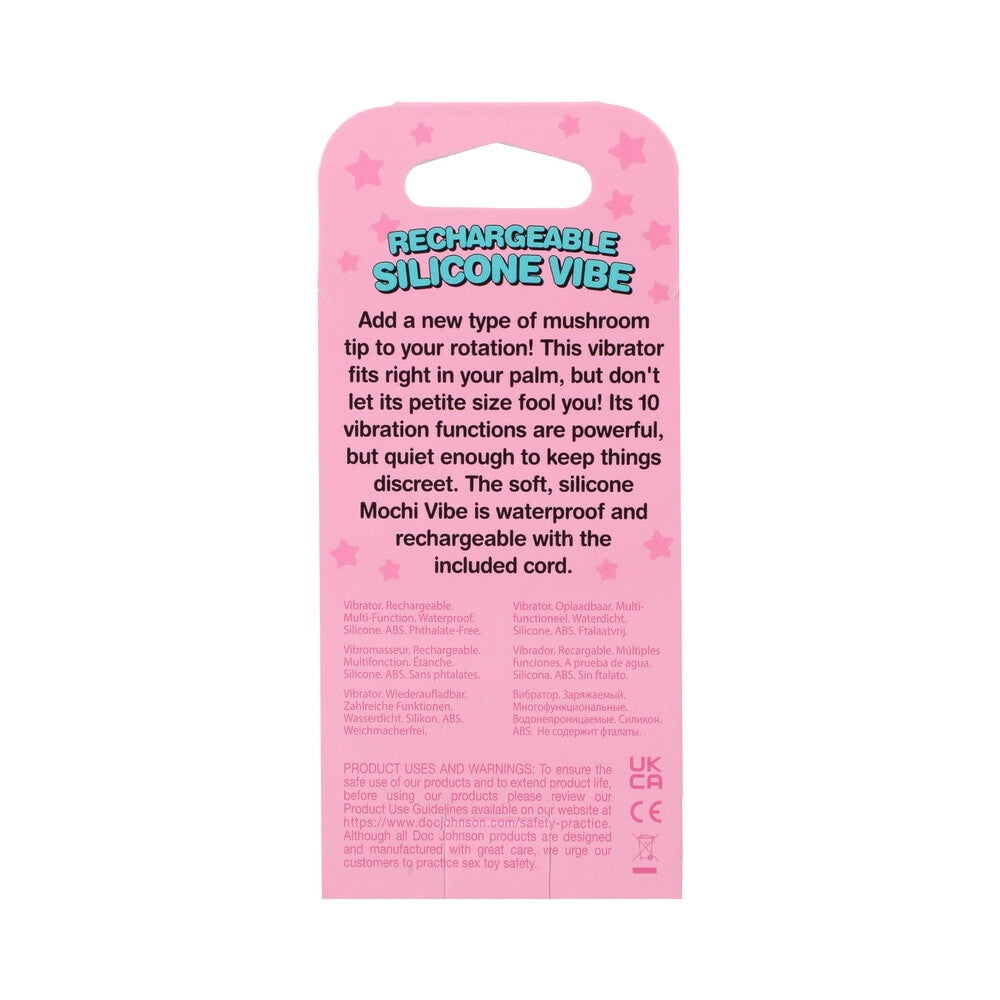 Doc Johnson Mochi Mushroom Vibe 10 Function Silicone Rechargeable Clitoral  Vibrator, Pink - Walmart.com