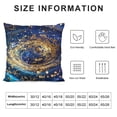 thumbnail image 5 of Acheng Short Plush Pillowcase 1 Piece Gold and Blue Abstract Art White, 5 of 5