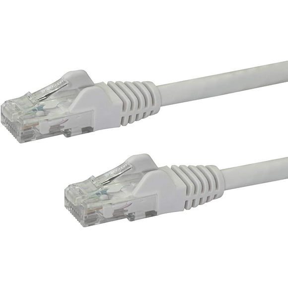 StarTech 3ft CAT6 Ethernet Cable - White CAT 6 Gigabit Ethernet Wire -650MHz 100W PoE++ RJ45 UTP Category 6