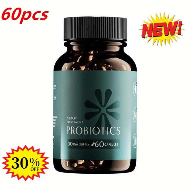 Suplementos probióticos en comprimidos de alta potencia: mejoran la digestión (60 cápsulas).