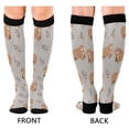 thumbnail image 4 of FORMRS Womens Knee High Socks Casual Long Thick Travel Daily Wear, 1 Pair, Cartoon Bear, 4 of 6