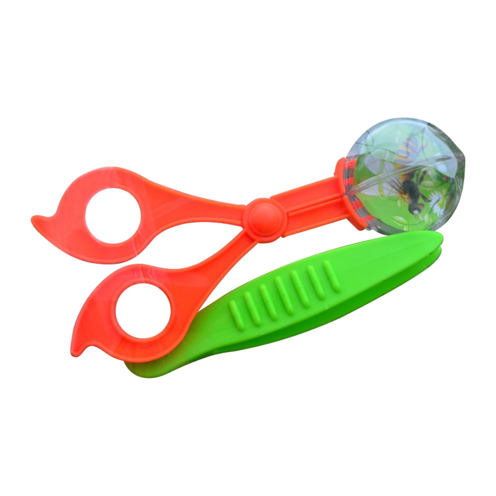 10Pcs Children's Fine Motion Training Accessories Tweezers Flat Headed  Tweezers Color Clip Plastic Tweezers Children's Toy