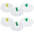 thumbnail image 3 of 6PCS Round Leak-Proof Silicone Cup Lids Dustproof Cartoon Cactus Suction Sealed Mug Covers (Random Pattern), 3 of 9