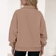 thumbnail image 4 of HongQid Women's Half Zip Sweatshirts Fleece Stand Collar Long Sleeve Oversized Pullovers with Pockets, 4 of 5