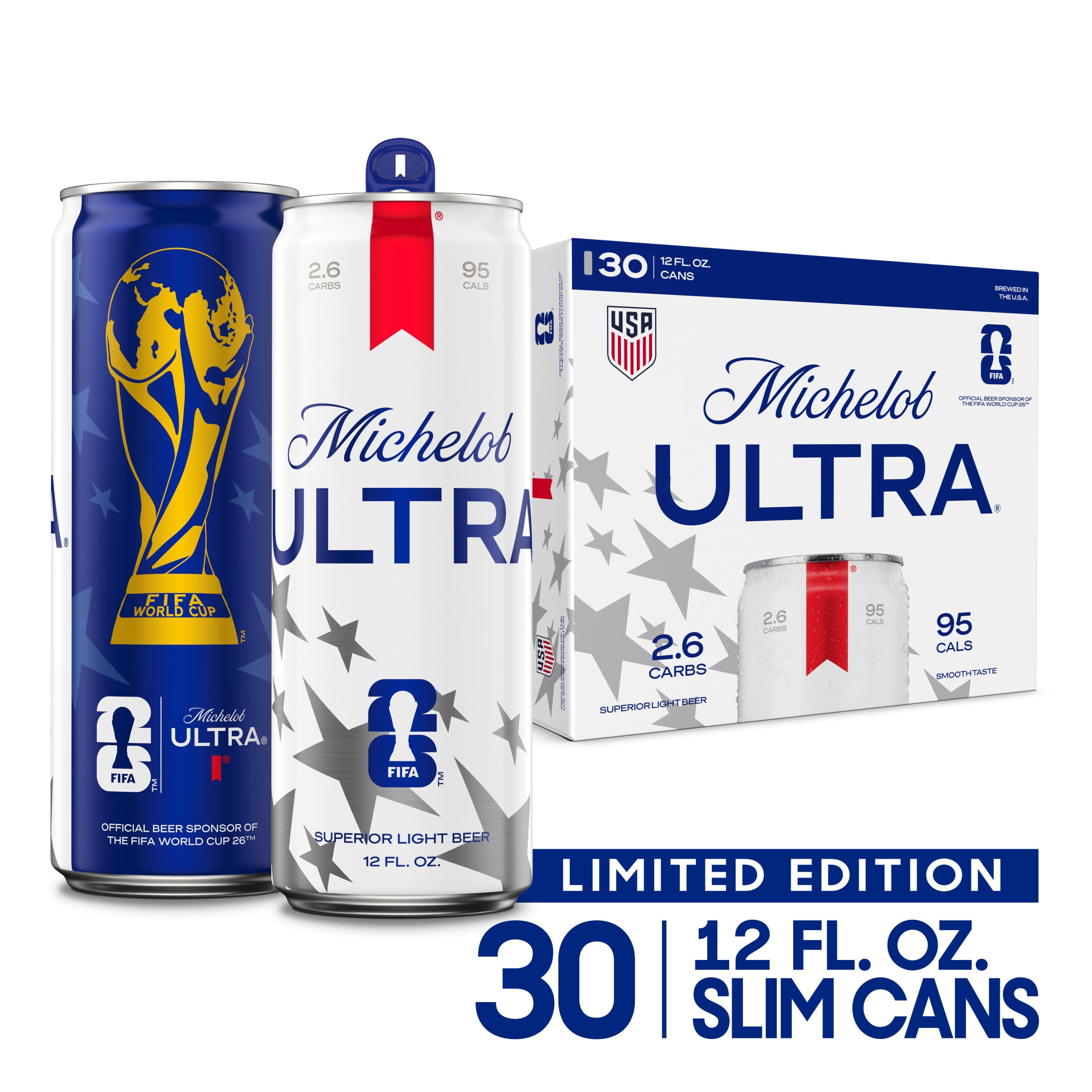 Michelob ULTRA Superior Light American Lager Beer, 30 pack, 12 fl oz Aluminum Cans, 4.2% ABV