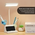 thumbnail image 1 of AMERTEER Lampe de Lecture de Table Lampe de Chevet Lampe de Bureau LED Rechargeable pour Rangement de Papeterie Protection des Yeux (Blanc Type 1), 1 of 5