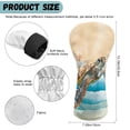 thumbnail image 7 of Uorisanigo Sea Turtle Golf Club Head Covers for Driver Fairway 3 Pcs Woods Headcovers with Double Elastic Band for Most Brand, Premium PU Leather Hybrid Head Covers Set, 7 of 7