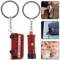 thumbnail image 4 of 2pcs British Retro Keychain Charm for Bag British Souvenir Keyring, 4 of 8