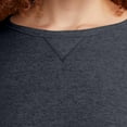 thumbnail image 4 of SMZ Women's Ecosmart V-Notch Crewneck Sweatshirt, Fleece Pullover Sweatshirt For Women, 4 of 5