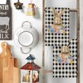 thumbnail image 2 of Easter Kitchen Dish Towel Striped Rabbit Print Household Kitchen Towel, 2 of 4