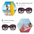 thumbnail image 4 of IFANLANDOR 1Ensemble Lunettes de Cyclisme Mode Résine Noire Lentille Ronde Protection UV Hommes Femmes Activités Extérieures, 4 of 7