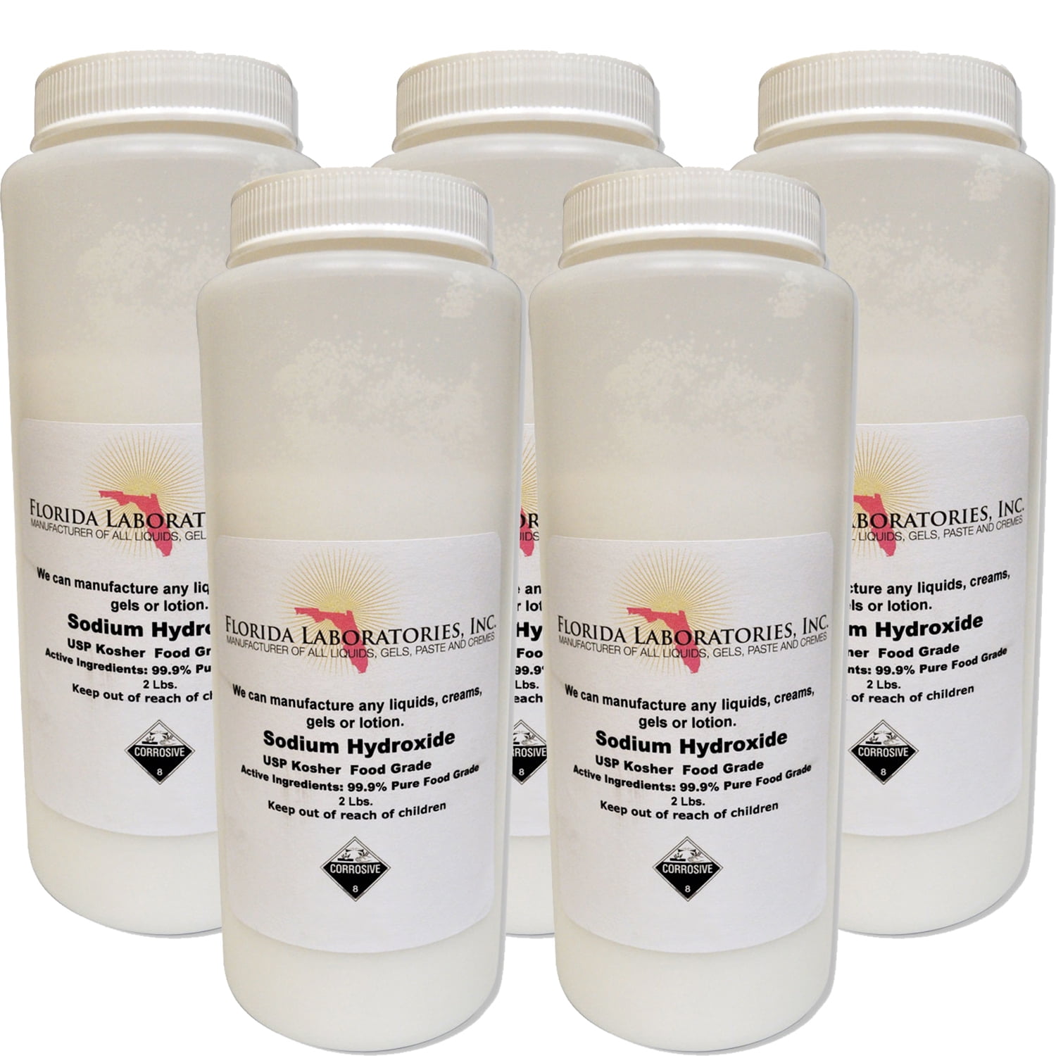 Sodium Hydroxide, 10Lbs (Pounds), Beads, 99.9 Pure Food Grade, Caustic