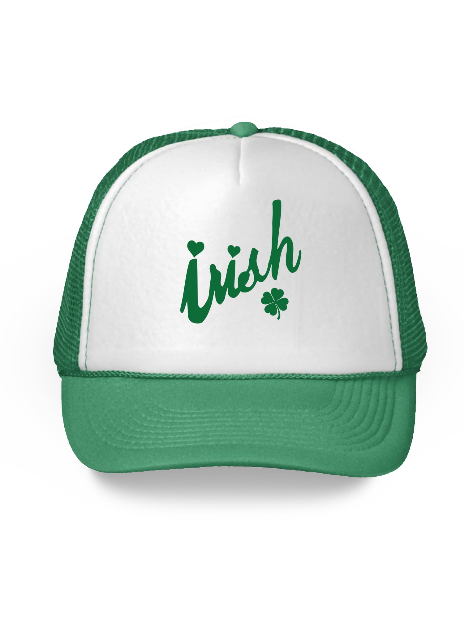 St Patricks Patty Irish Pride Four Leaf Clover Green Luck Relaxed Hat Cap Lucky