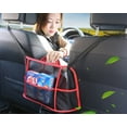 thumbnail image 6 of Car Net Pocket Handbag Holder Organizer – Universal Mesh Storage Bag for Auto Interior Seat Gap & Backseat Barrier TIKA, 6 of 7