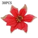 thumbnail image 3 of 30 piezas de flores de decoración navideña, decoración de copos de nieve, flores para decoraciones navideñas, árboles de Navidad, adornos artificiales para árboles, árbol de Navidad, corona de Navidad Xemadio LKX-2040-3, 3 of 8