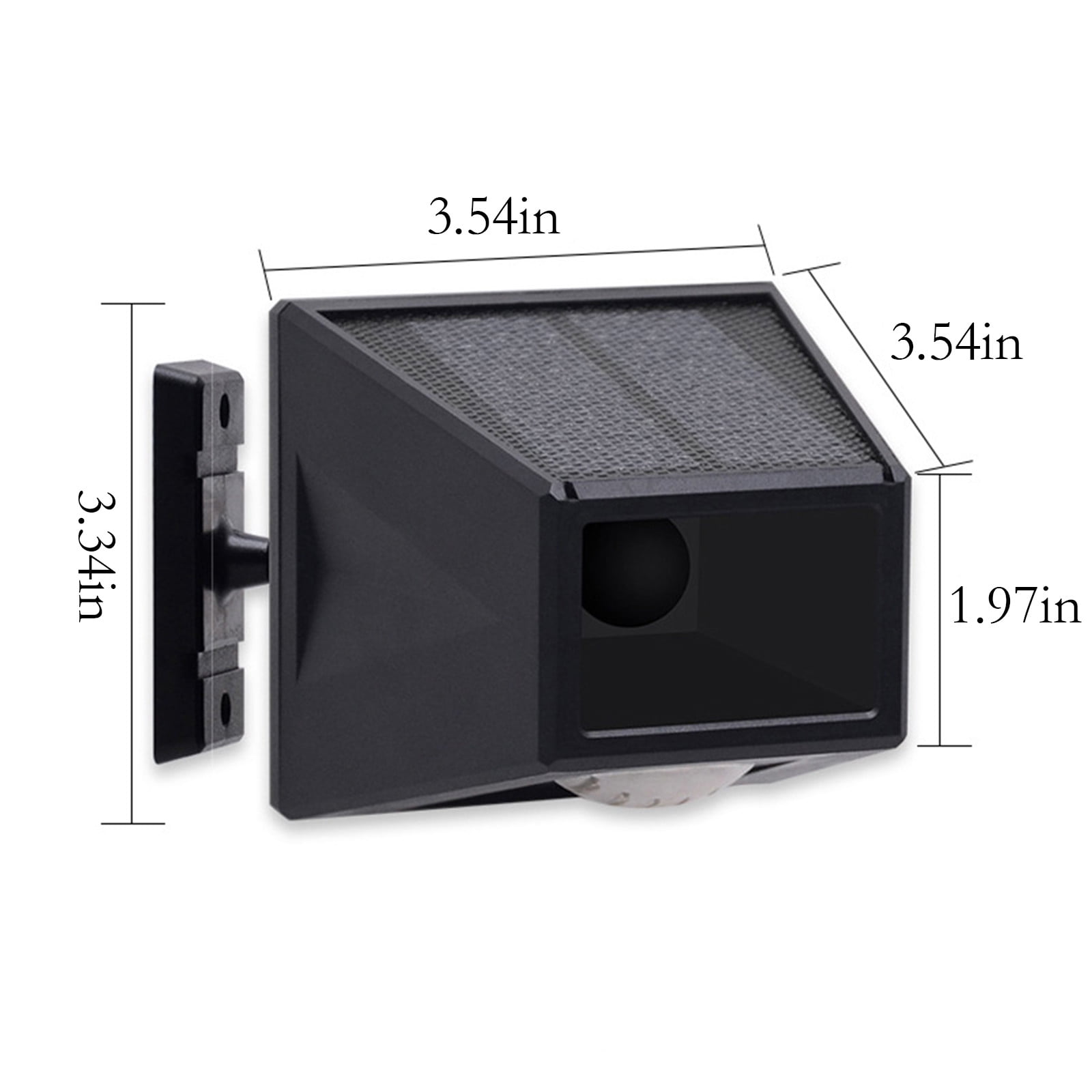 Dengmore Solar Strobe Light With Motion Detector Solar Alarm Light With Remote Controller 129db Sound Security Sirens Light IP6524 Hours+Night Mode