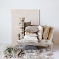 thumbnail image 2 of Bloomingville Soft Cotton Pillow with Fringe, Mustard, 2 of 4