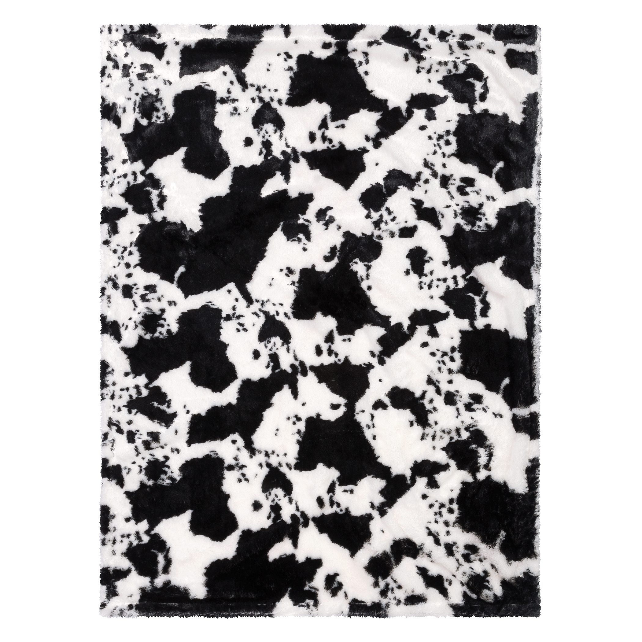 Trend Lab Cow Print Plush Black Polyester Baby Blanket - image 3 of 5