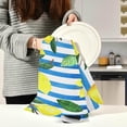 thumbnail image 3 of Lemons Blue White Striped Tea Towels Set of 6 Watercolor Kitchen Dish Cloth with Hanging Loop, 18"x28"Lint-Free Absorbent Towel for Kitchen Drying Wiping and Cleaning, 3 of 7