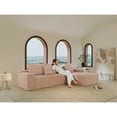 thumbnail image 3 of 104" Boneless Couch, Sectional Couches for Living Room, Pink Modern Sectional Sofa with L-Shape Chaise, Deep Seat Upholstered, No Assembly Required, 3 of 9