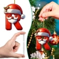 thumbnail image 2 of Gnwei Christmas Decoration - 26 Letters Ornaments for Christmas Tree 2025, Christmas Ornament 3D Resin Xmas Hanging Pendant Original Gifts for Family Friends, 2 of 9